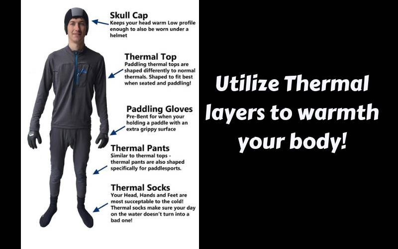 Thermal layers for kayaking